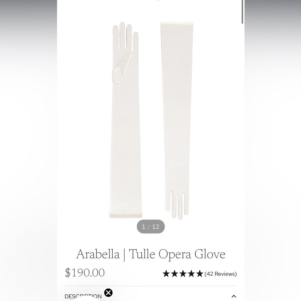 Cornelia James Arabella Tulle Opera Glove